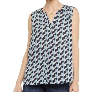 Brand New NYDJ Women V Neck Sleeveless Flowy Blouse